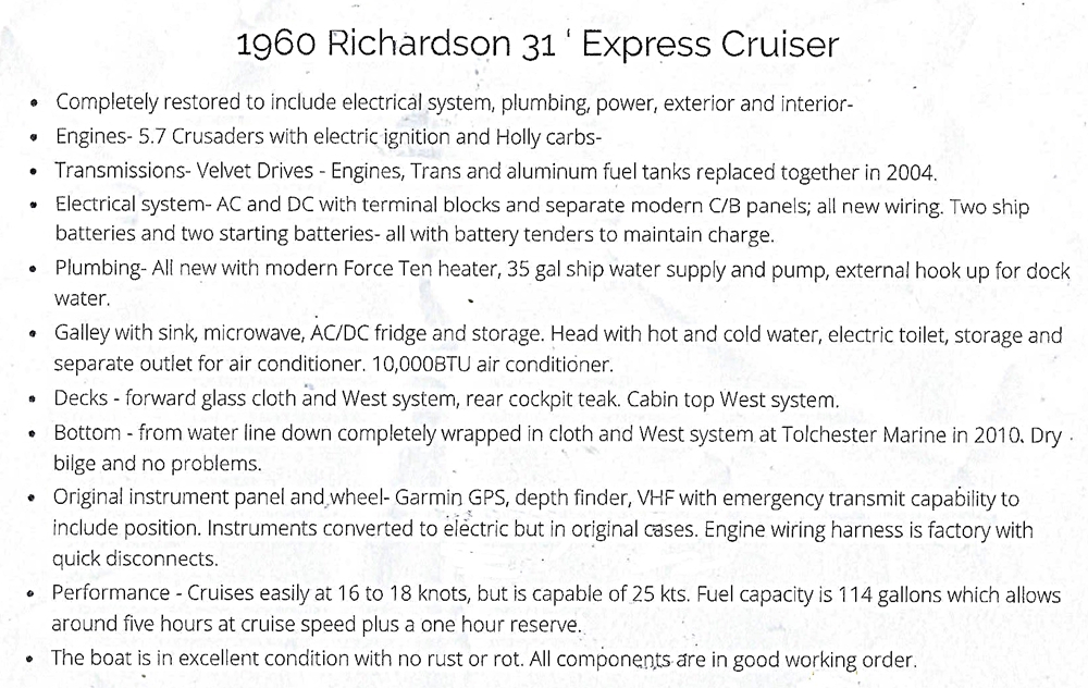 1960-richardson-31-ft-express-cruiser-for-sale-information